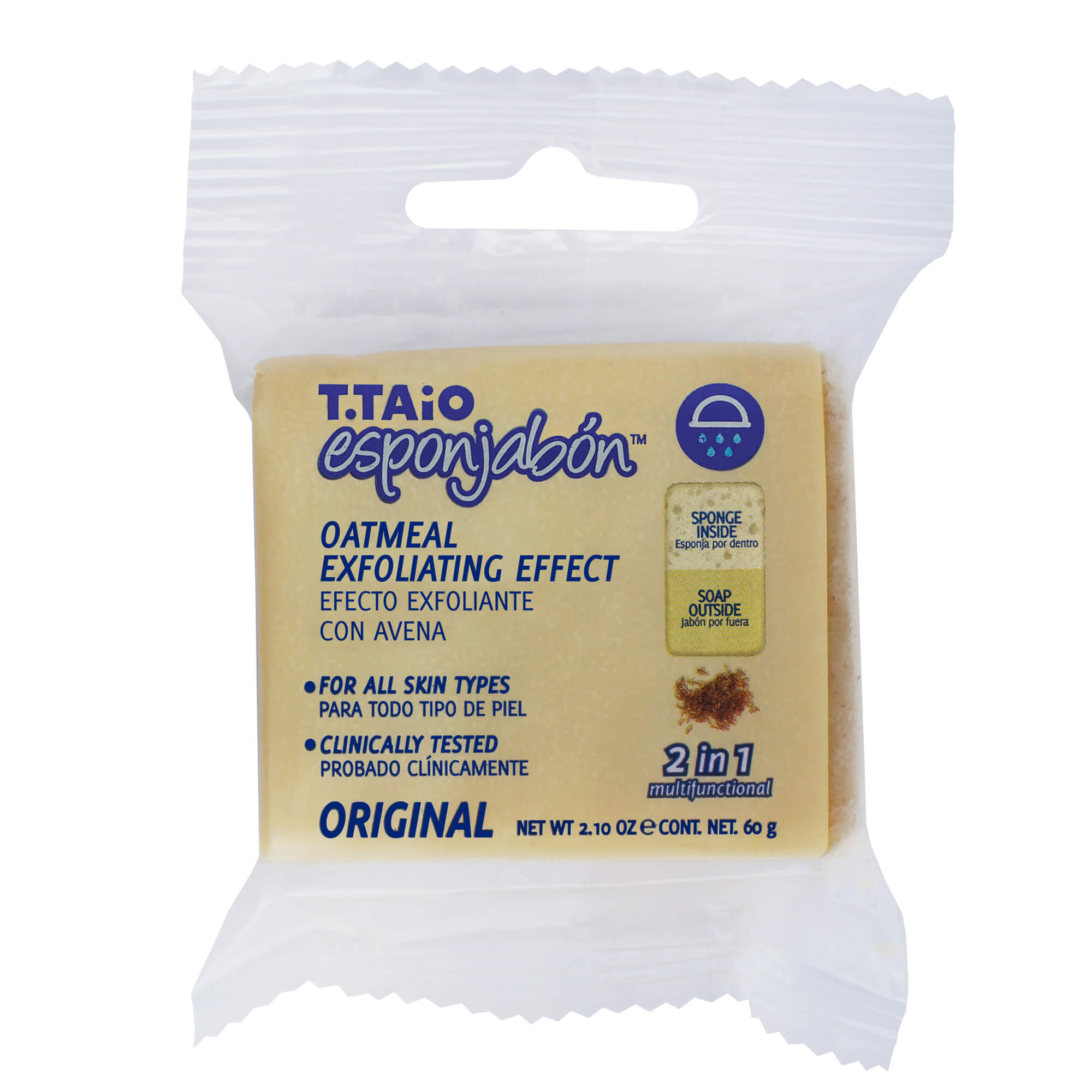 Mini EsponJabon Oatmeal, Exfoliating by T.Taio