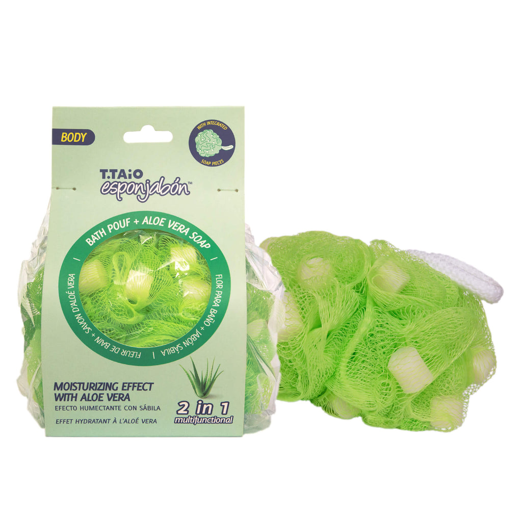 Esponjabon Bath Pouf + Soap Aloe Vera - Moisturizer